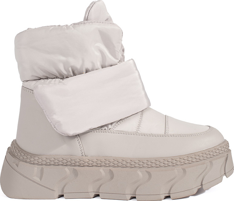 Sivé zateplené dámske snehule na hrubej podrážke JJ72GR Veľkosť: 36