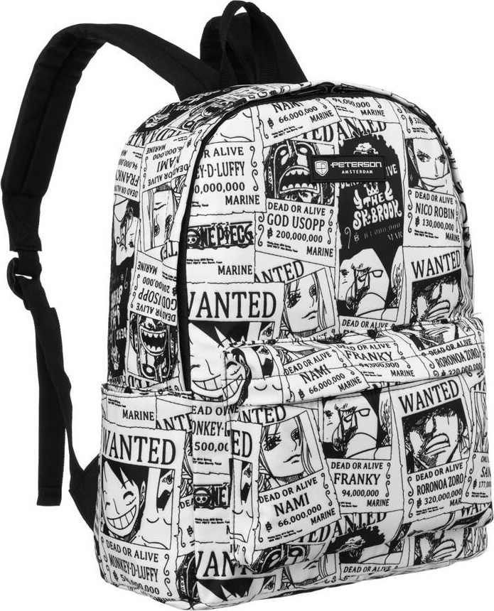 Bielo-čierny dámsky batoh so vzormi Peterson PTN 79904 Veľkosť: ONE SIZE