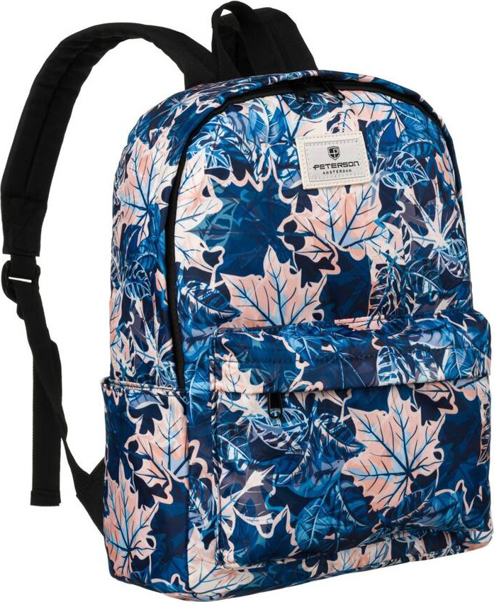 Tmavomodrý batoh s listami Peterson PTN 79904 Veľkosť: ONE SIZE