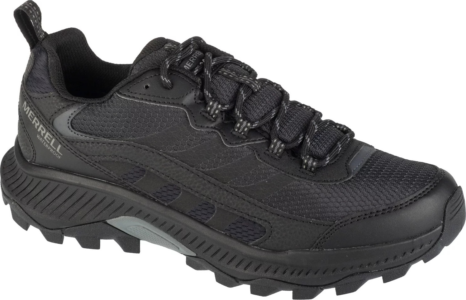 Čierne pánske turistické topánky Merrell Speed Strike 2 WP J037841 Veľkosť: 43