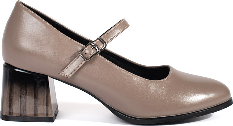 Dámske béžové lodičky na stĺpiku, podpätok 6 cm GD-FL496TA Veľkosť: 38