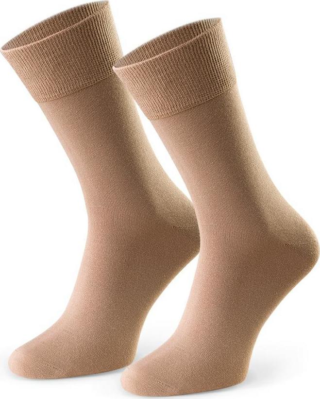 Béžové pánske bambusové ponožky k obleku Art.124 TL05, BEIGE Veľkosť: 41/43