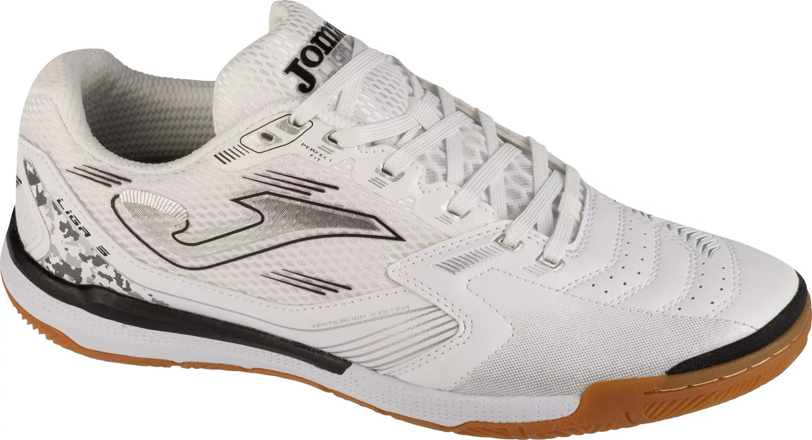 Biele sálové tenisky Joma Liga-5 2402 IN LIGW2402IN Veľkosť: 42