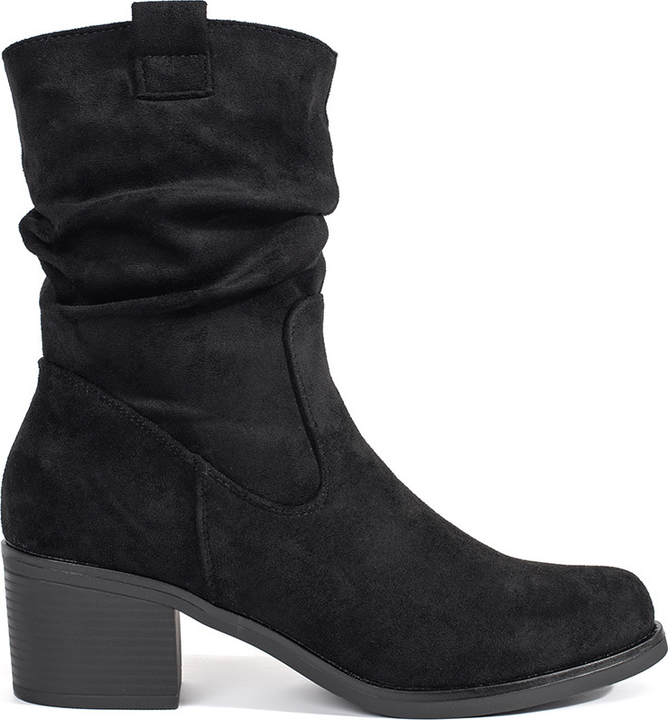 Čierne dámske kovbojky s riaseným zvrškom LH157B Veľkosť: 38