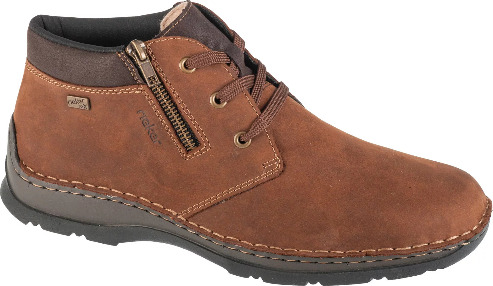 Hnedé pánske členkové topánky Rieker Booties 05342-22 Veľkosť: 44