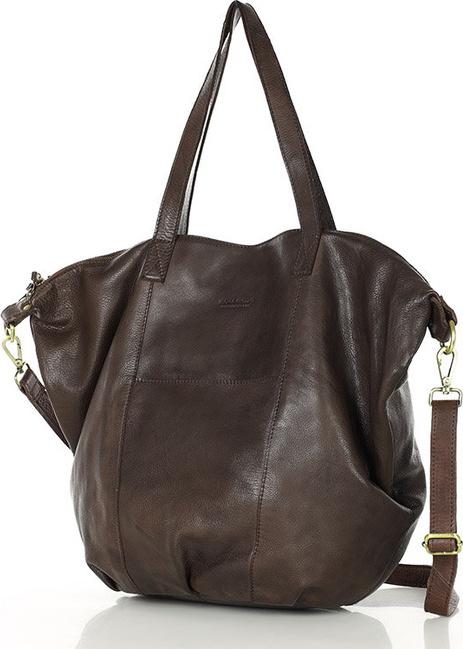 MARCO MAZZINI Tmavohnedá shopper kabelka (VS1d) Veľkosť: ONE SIZE