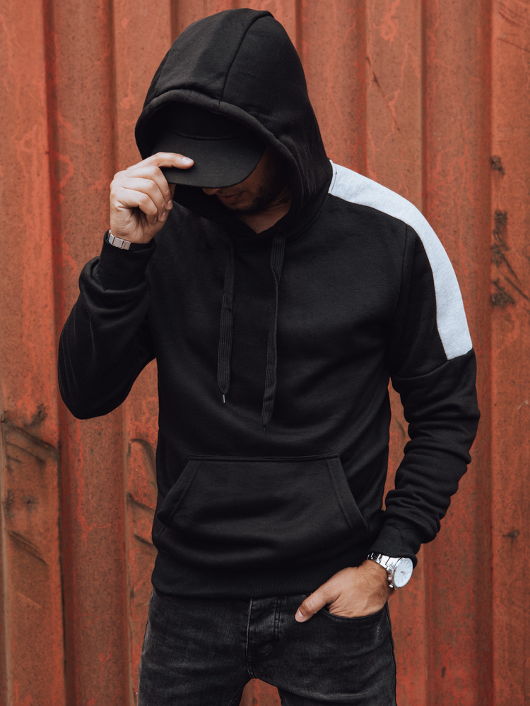 Čierna pánska mikina s kapucňou BX5806 Veľkosť: 2XL
