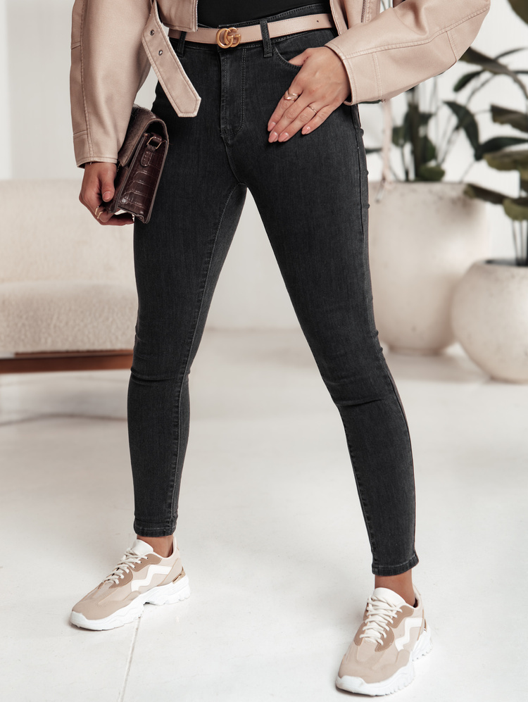 Dámske čierne rifle SLIMLEGS UY2241 Veľkosť: 36