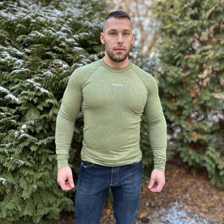 Pánske melírované termo tričko Veľkosť: M