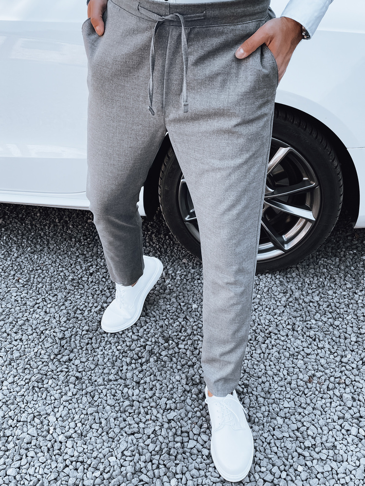 Pánske sivé látkové nohavice UX4412 Veľkosť: 36