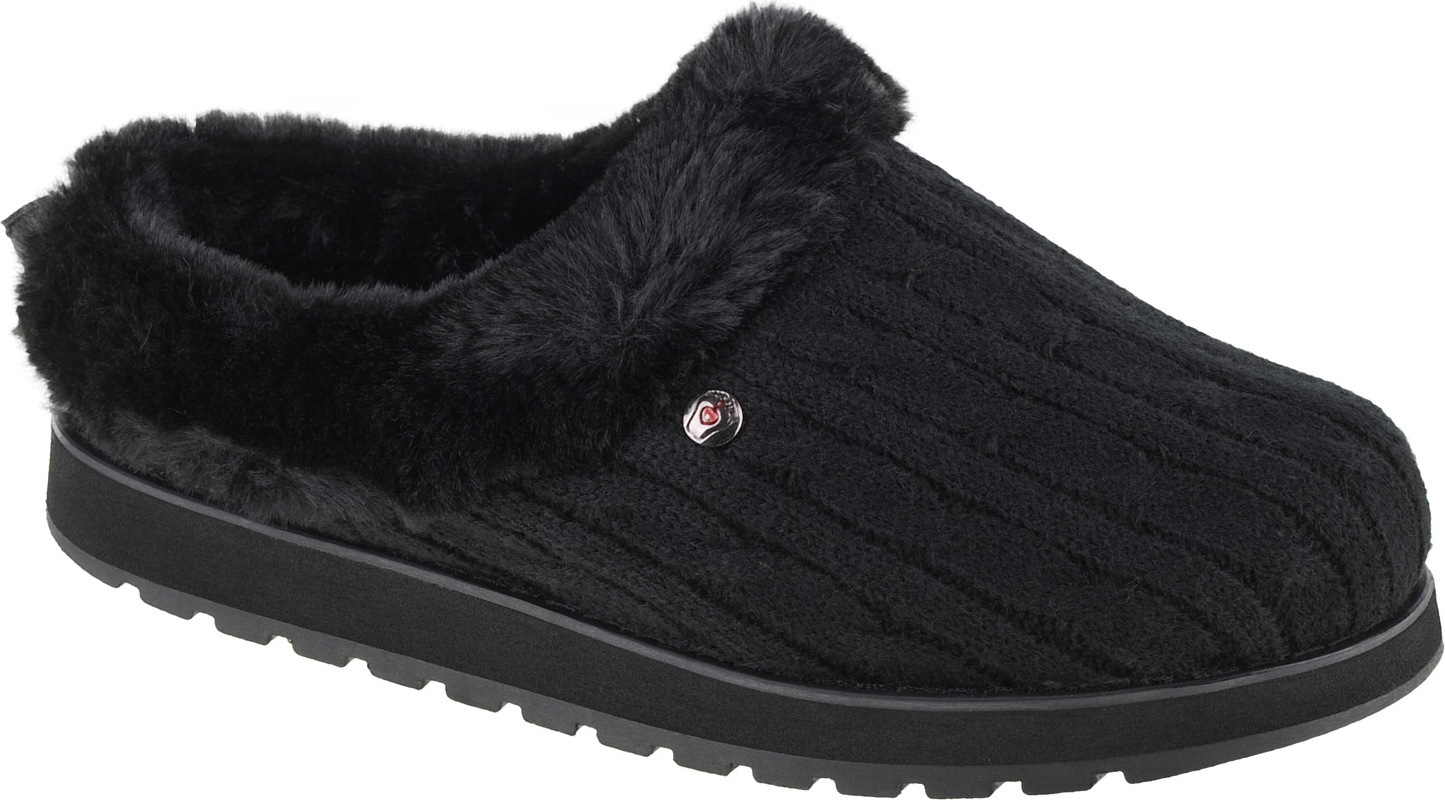 Čierne dámske šľapky Skechers Keepsakes - Ice Angel 31204-BBK Veľkosť: 36