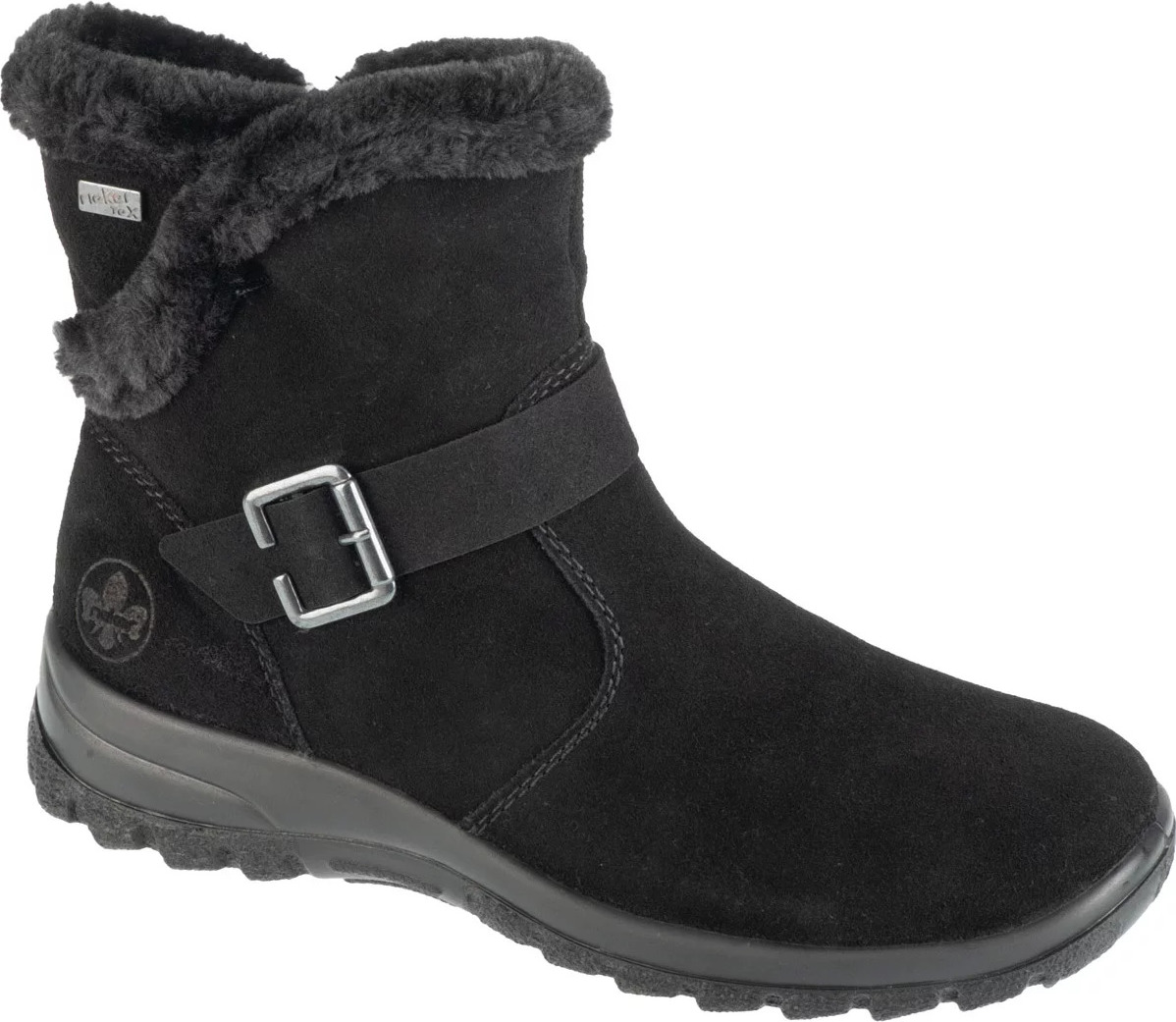 Čierne dámske nízke čižmy Rieker Booties L7179-00 Veľkosť: 40