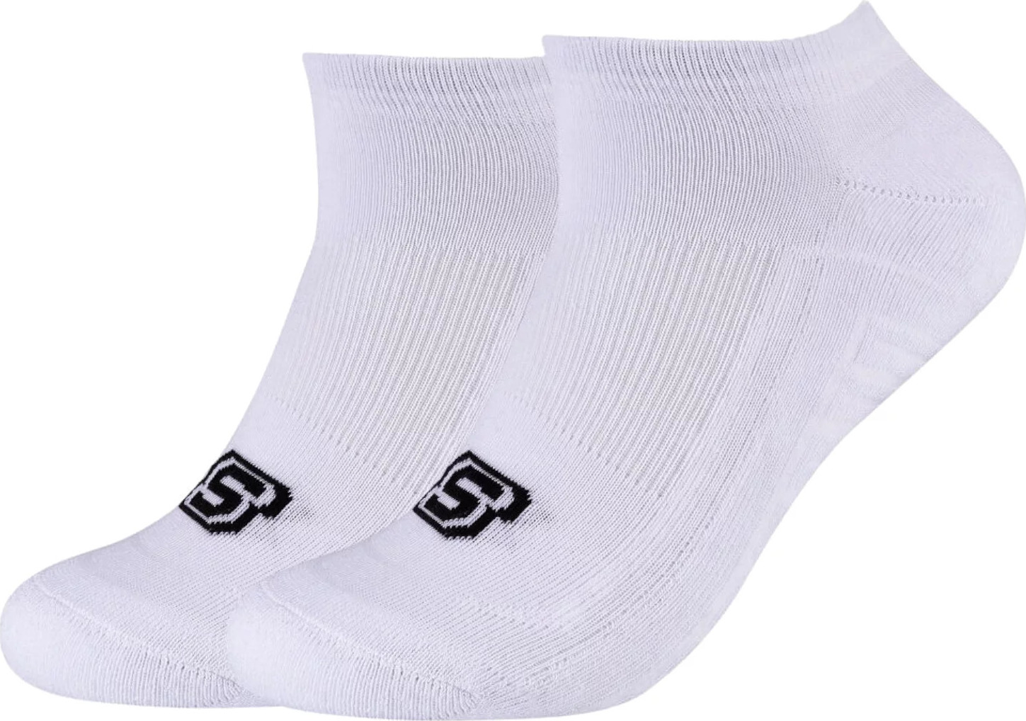 Biele dámske ponožky Skechers 2PPK Basic Cushioned Sneaker Socks SK43024-1000 Veľkosť: 39/42