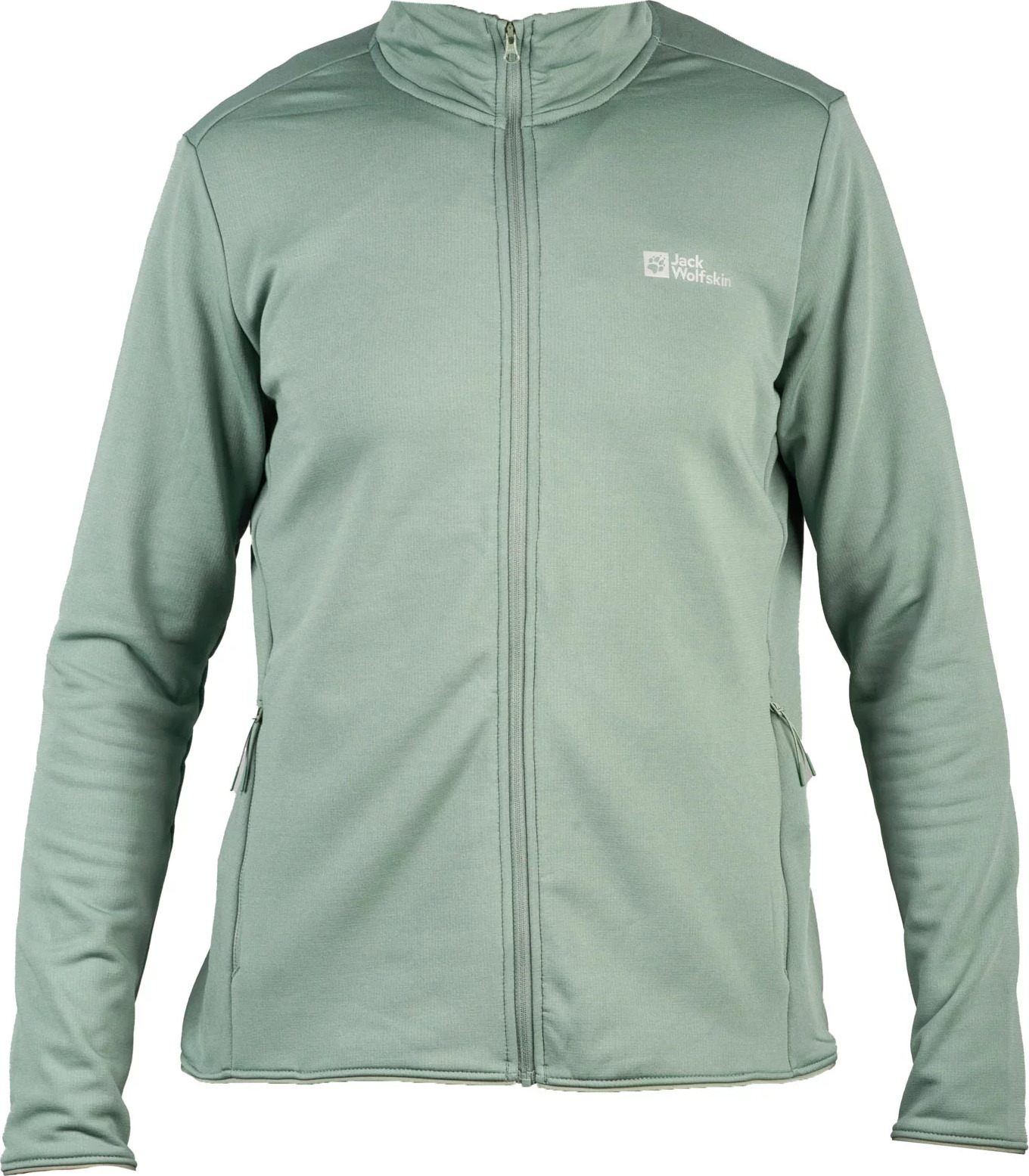 Svetlozelená dámska mikina Jack Wolfskin Pack and Go FZ W 1710681-4311 Veľkosť: XS