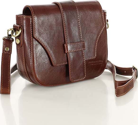 MAZZINI VERONA Hnedá kožená crossbody (L101e) Veľkosť: ONE SIZE