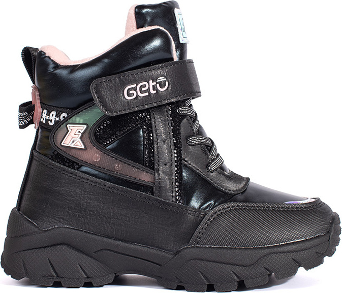 Čierne dievčenské topánky so silnou podrážkou A-107B Veľkosť: 31