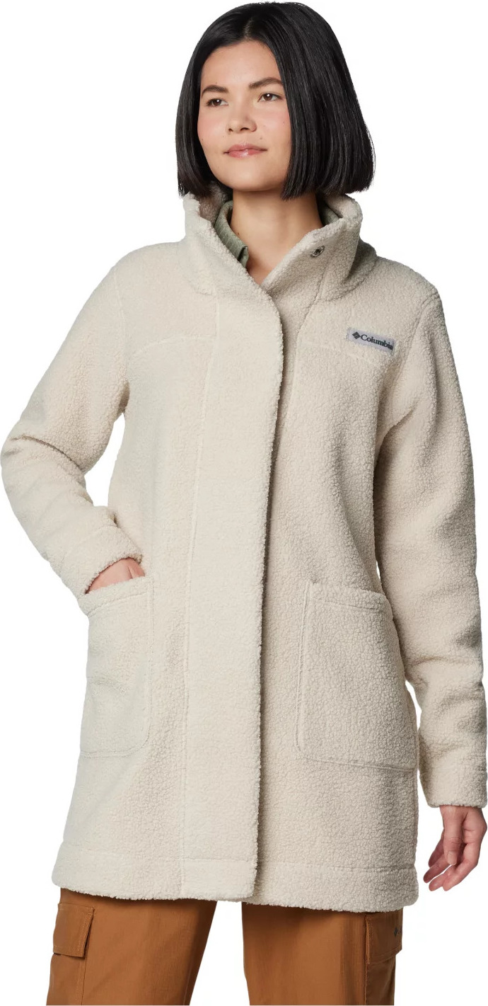 Smotanová dámska fleecová bunda Columbia Panorama Long Jacket 1862582278 Veľkosť: L
