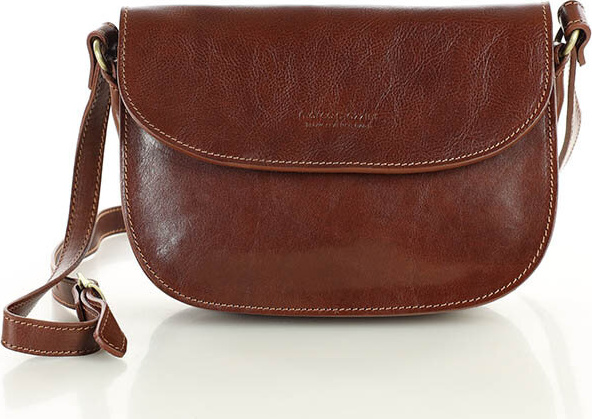 MARCO MAZZINI Hnedá elegantná crossbody kabelka (L255c) Veľkosť: ONE SIZE