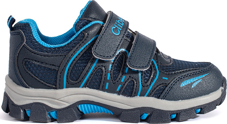Tmavomodré chlapčenské športové topánky na suchý zips F-607D.BL/MOON.BL Veľkosť: 26
