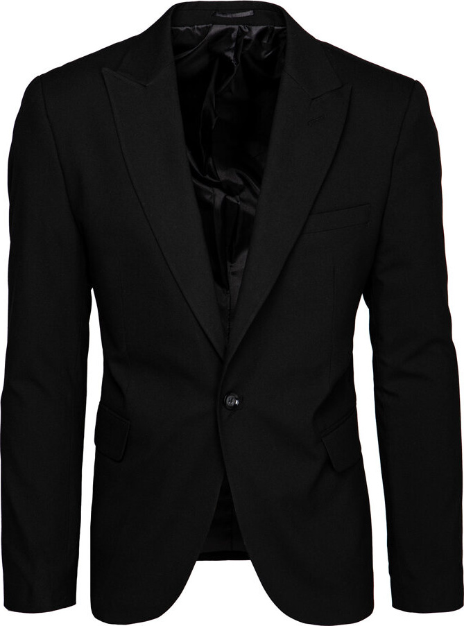 Čierne pánske sako MX0616 Veľkosť: XL