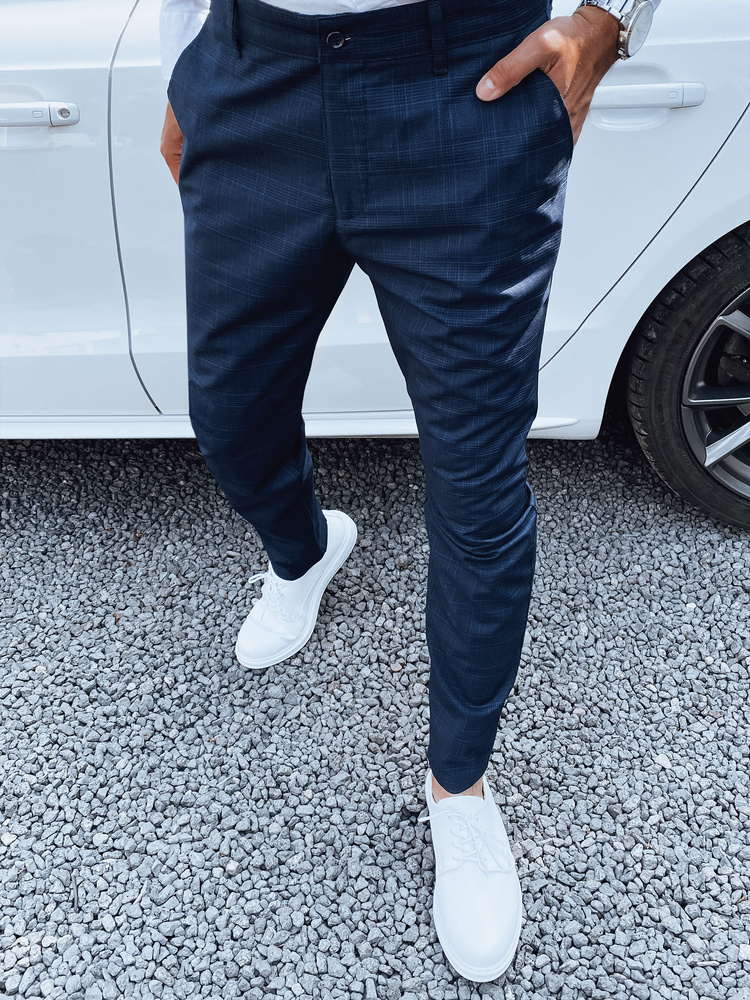 Pánske tmavomodré chino nohavice UX4393 Veľkosť: 32