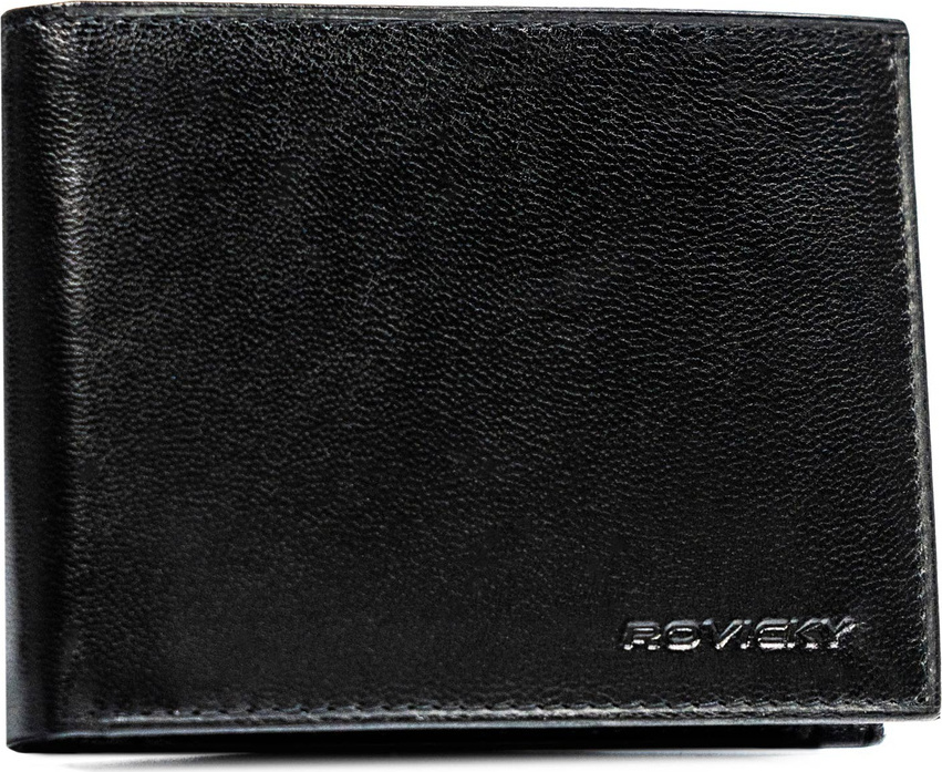 Čierna pánska kožená peňaženka s RFID ochranou Rovicky L228 304-GA-BL Veľkosť: ONE SIZE
