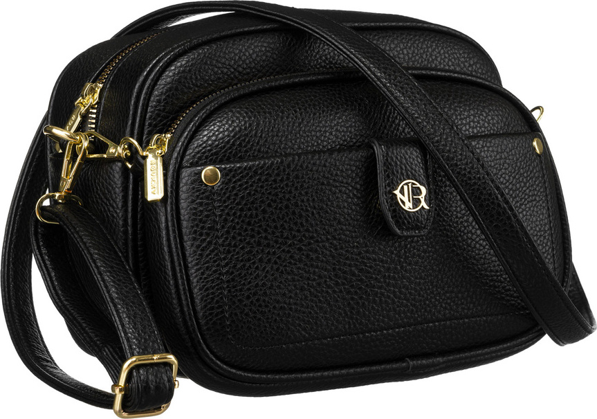 Čierna dámska crossbody kabelka s odnímateľnou prednou taštičkou R-KP-17-A19 Veľkosť: ONE SIZE