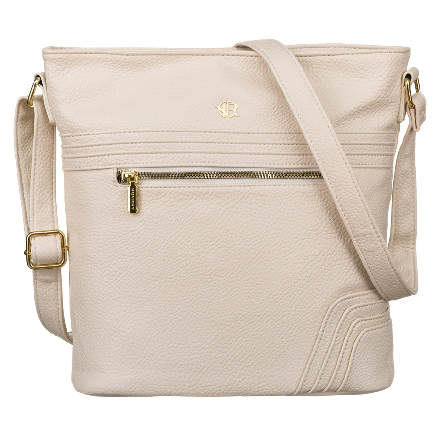 Smotanová dámska priestranná crossbody kabelka Rovicky R-KP-20-A19 Veľkosť: ONE SIZE