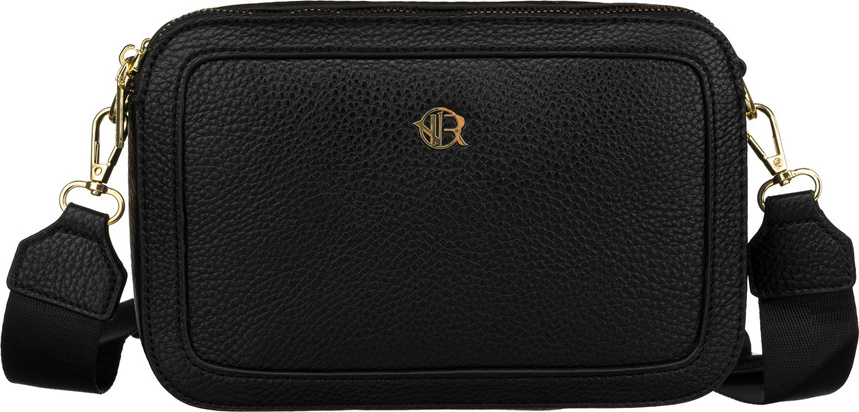 Čierna dámska crossbody kabelka so zlatými zipsami Rovicky R-KP-19-A19 Veľkosť: ONE SIZE