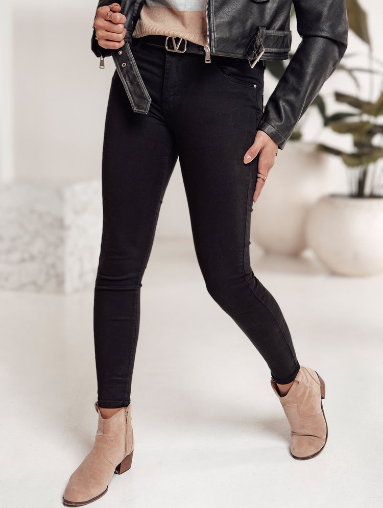 Čierne dámske skinny rifle CLARET UY2249 Veľkosť: XL