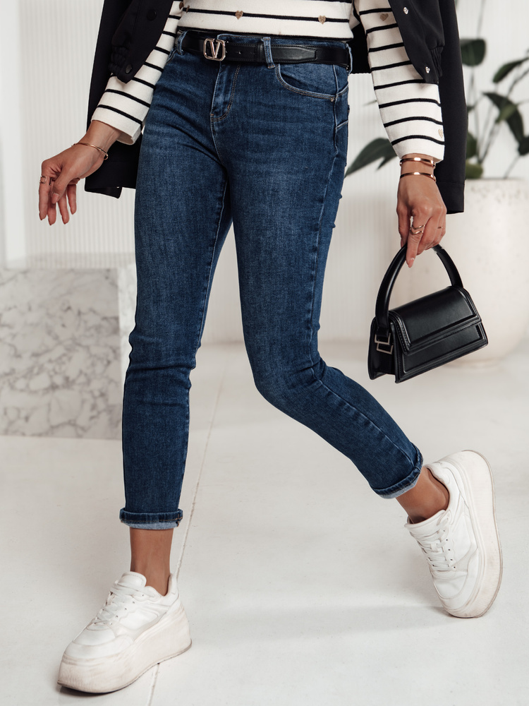 Dámske tmavomodré džínsy BEVINO UY2200 Veľkosť: 27