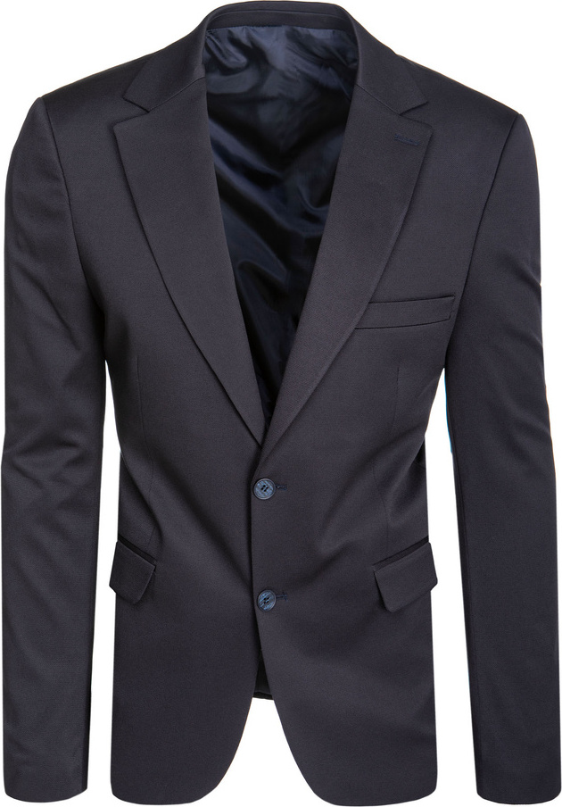 Tmavomodré pánske jednoradové sako MX0630 Veľkosť: L/52