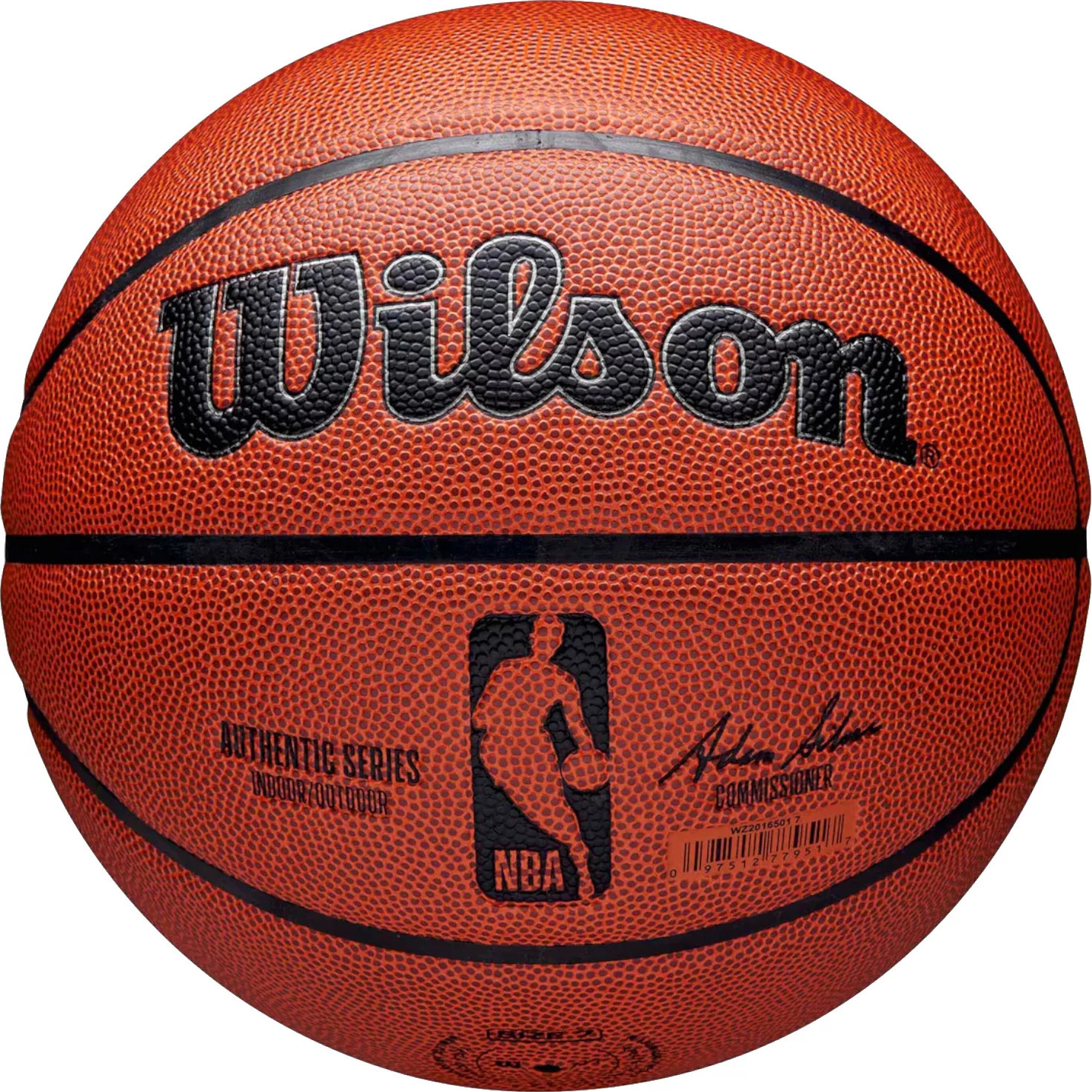 Oranžová basketbalová lopta Wilson NBA Authentic Series Indoor-Outdoor Ball WZ2016501XB Veľkosť: 7