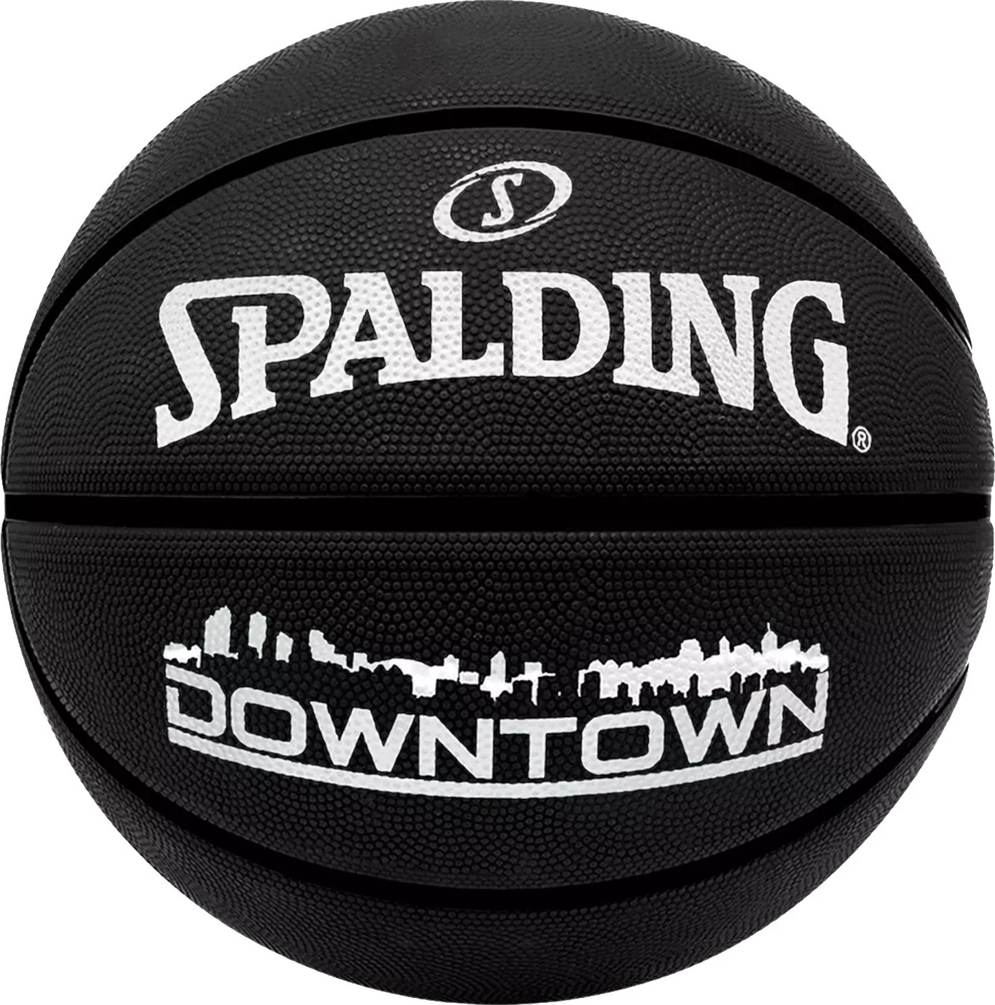 Čierna basketbalová lopta Spalding Downtown Ball 84634Z Veľkosť: 7