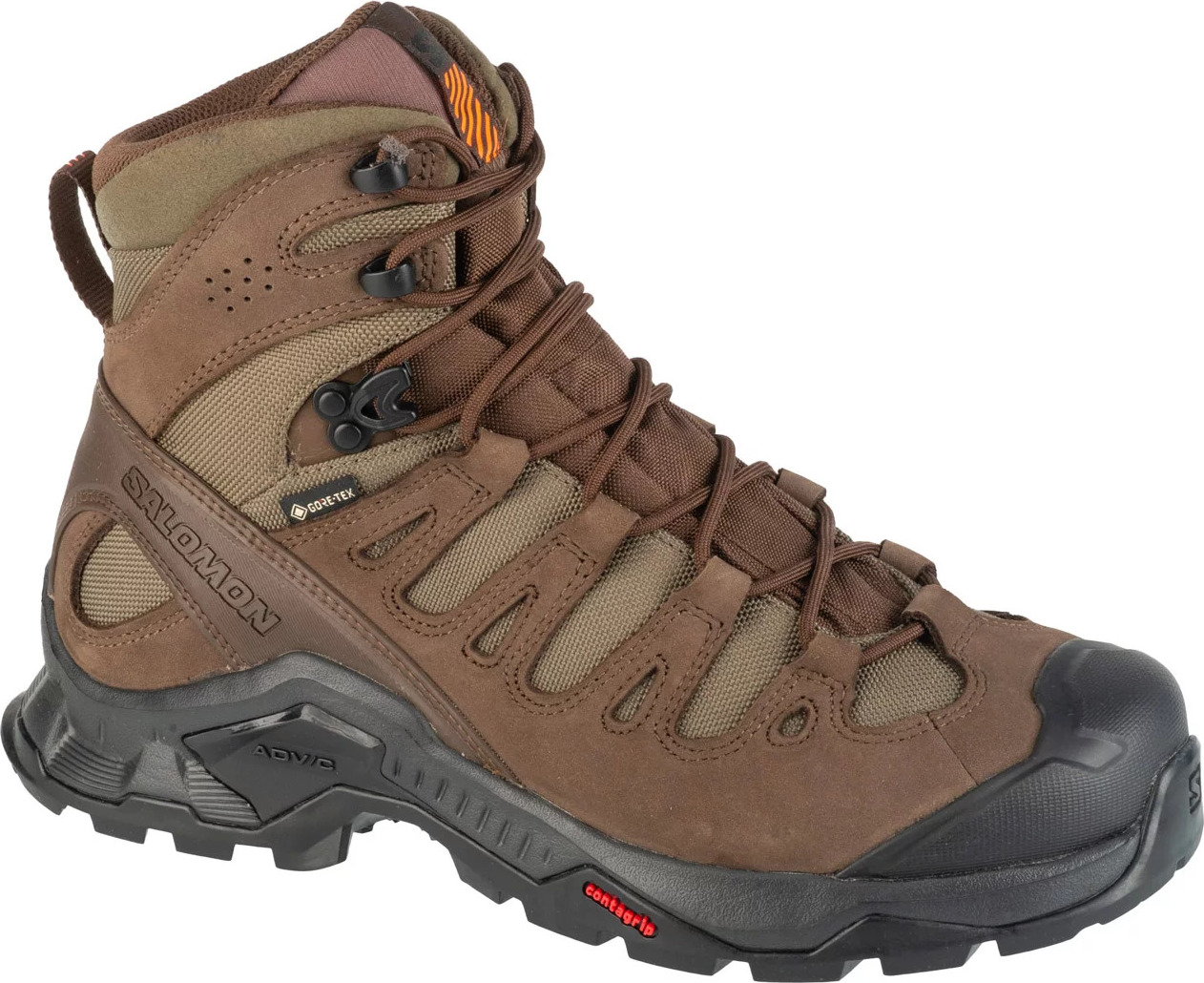 Hnedé pánske turistické členkové topánky Salomon Quest Tracker GTX L47605500 Veľkosť: 44