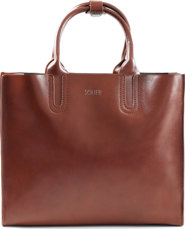 Dámska hnedá kožená kabelka BELVIANA TORBA FL31 BELVIANA BROWN (03) 6609 Veľkosť: ONE SIZE