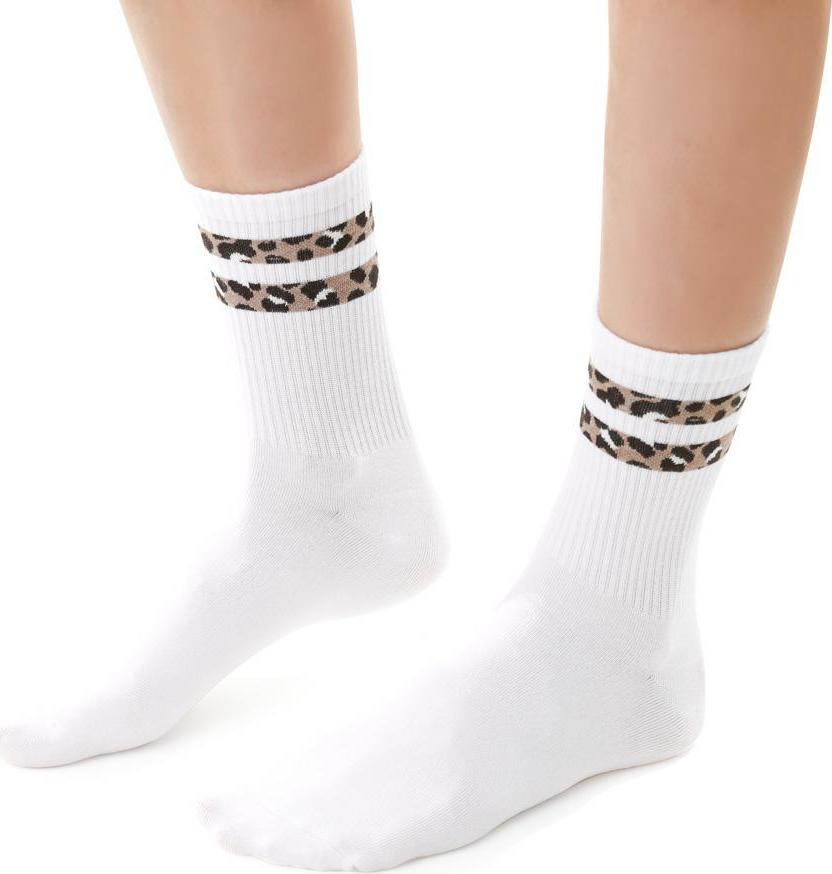 Biele dámske ponožky Art.099 DR048, WHITE Veľkosť: 38/40