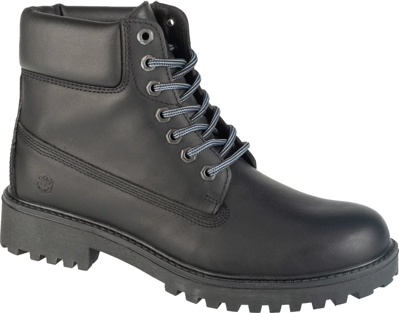 Čierne pánske kožené členkové topánky Lumberjack River 2 SMH6901-001-B01-CB001 Veľkosť: 45