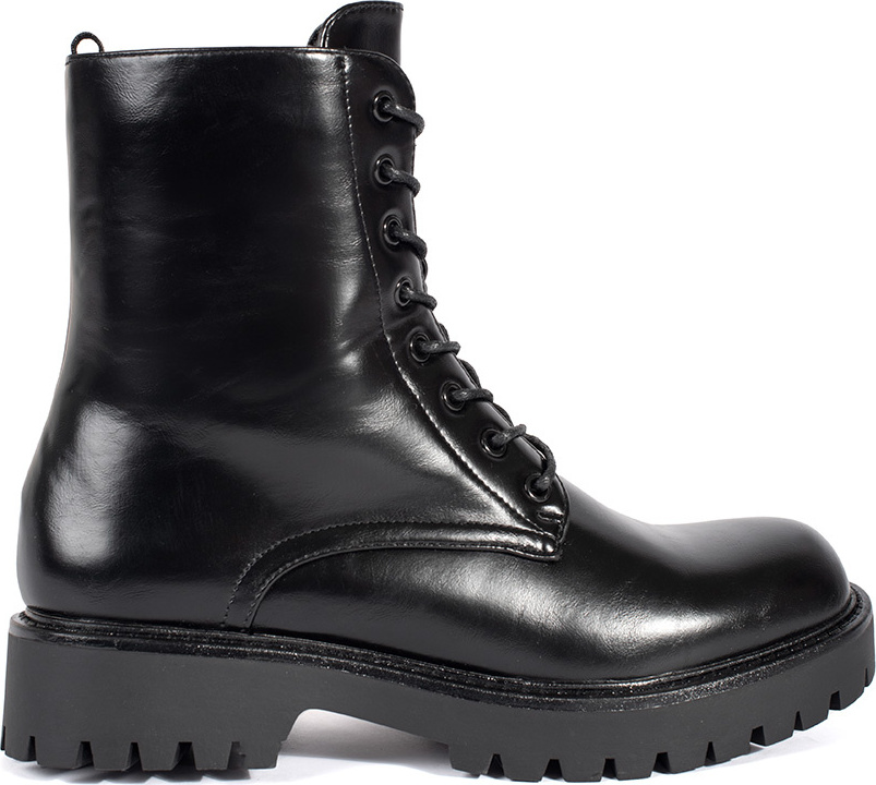 Čierne členkové workery na šnurovanie QT98P-B Veľkosť: 36