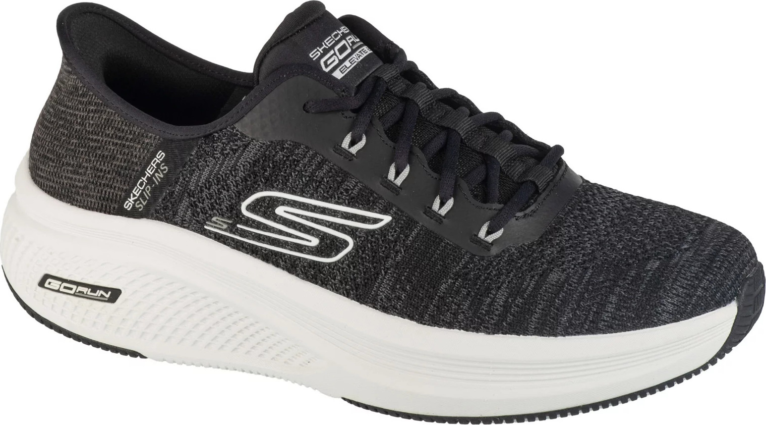 Čierne pánske bežecké tenisky Skechers Slip-Ins: Go Run Elevate 2.0 220852-BKW Veľkosť: 41