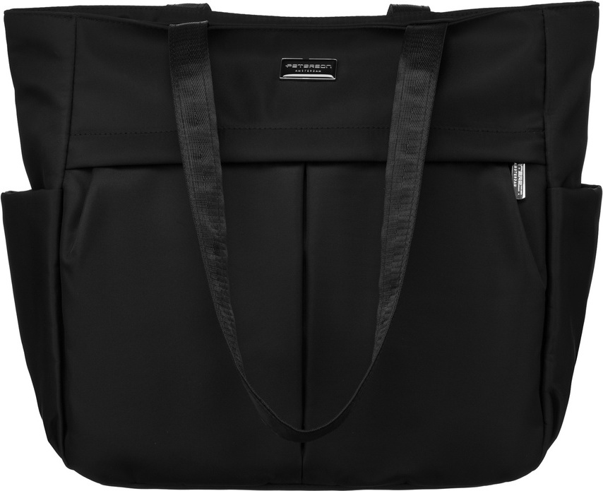 Peterson Dámska priestranná čierna shopper kabelka PTN CTY-14 Veľkosť: ONE SIZE
