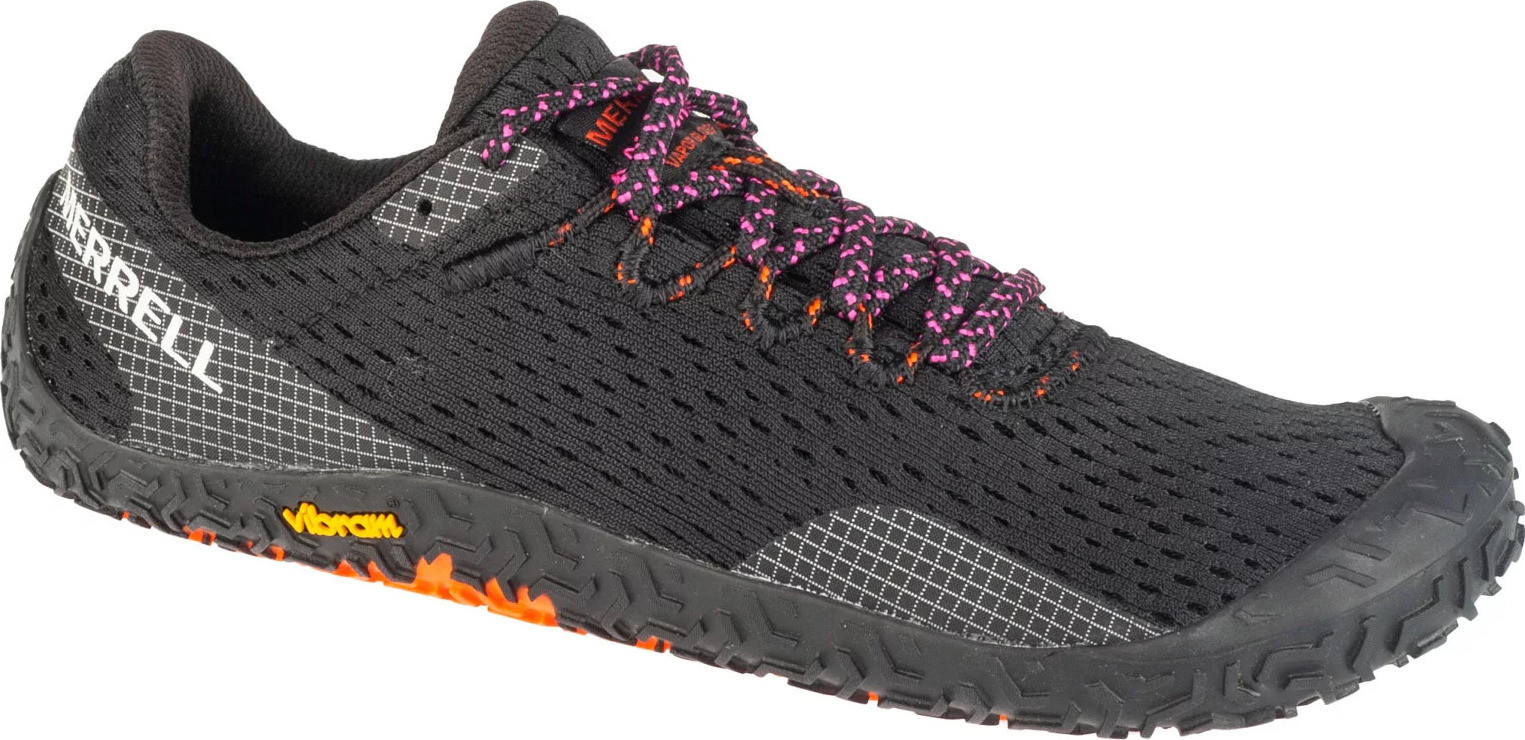 Čierne dámske bežecké barefoot topánky Merrell Vapor Glove 6 J068326 Veľkosť: 38