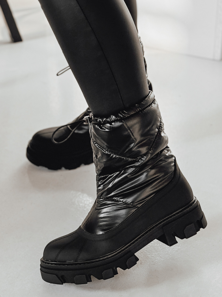 Čierne dámske snehule SNOBOOT ZY0548 Veľkosť: 37