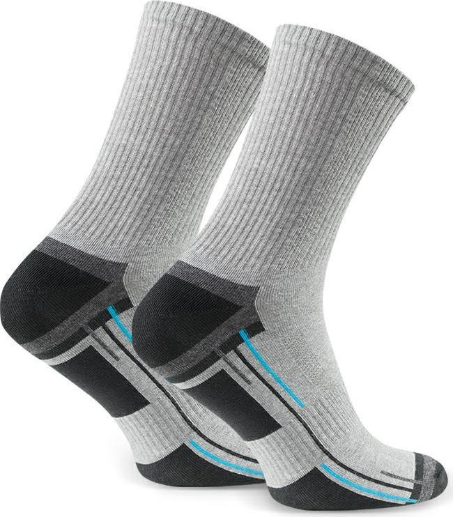 Pánske vysoké športové ponožky Art. 057 A377, LIGHT GRAY MELANGE Veľkosť: 41/43