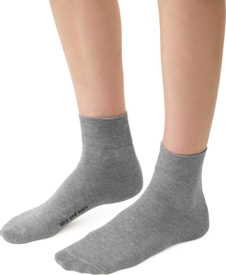 Sivé dámske bavlnené ponožky Art.040 EI061, GRAY MELANGE Veľkosť: 35/37