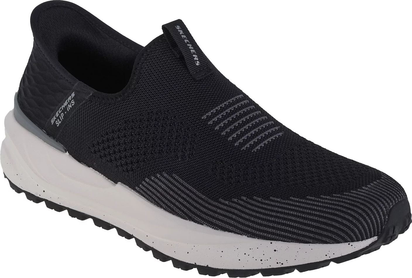 Čierne pánske tenisky Skechers Bogdin-Arlett Slip-ins 210636-BLK Veľkosť: 44