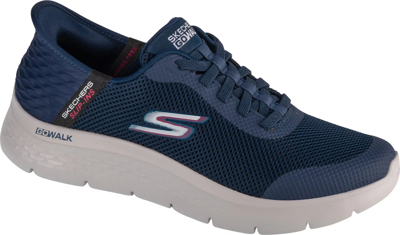 Tmavomodré pánske tenisky Skechers Slip-Ins: Go Walk Flex - Hands Up 216324-NVY Veľkosť: 44