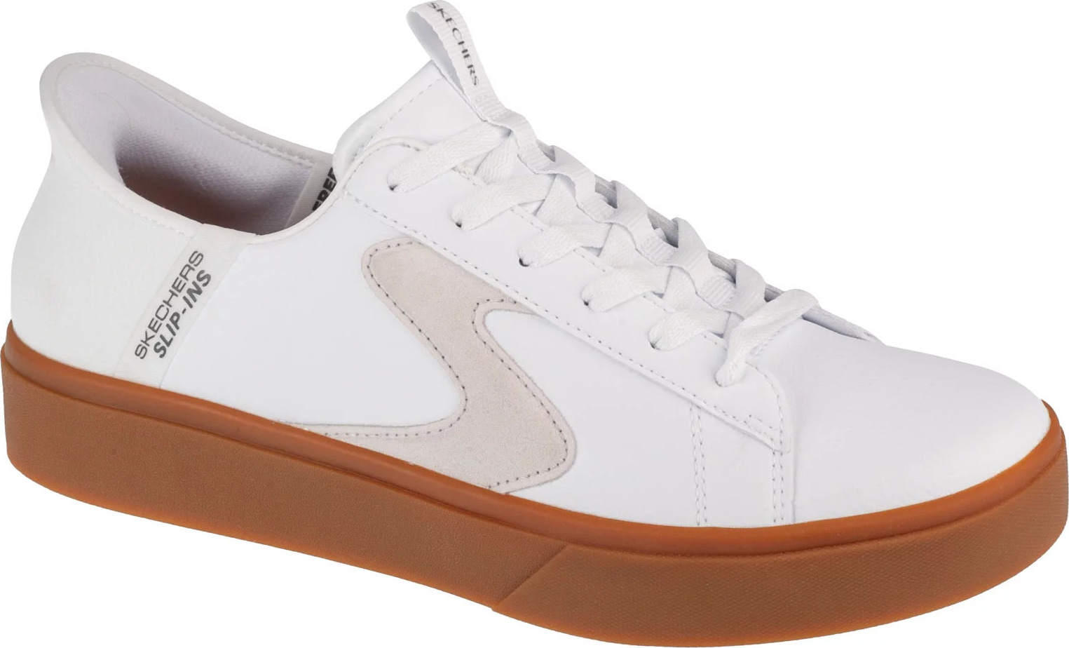 Biele pánske tenisky Skechers Slip-ins: Eden LX - Strando 232448-WNT Veľkosť: 47,5
