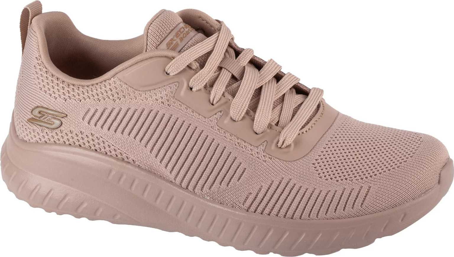 Ružové dámske tenisky Skechers Bobs Squad Chaos - Face Off 117209-NUDE Veľkosť: 37