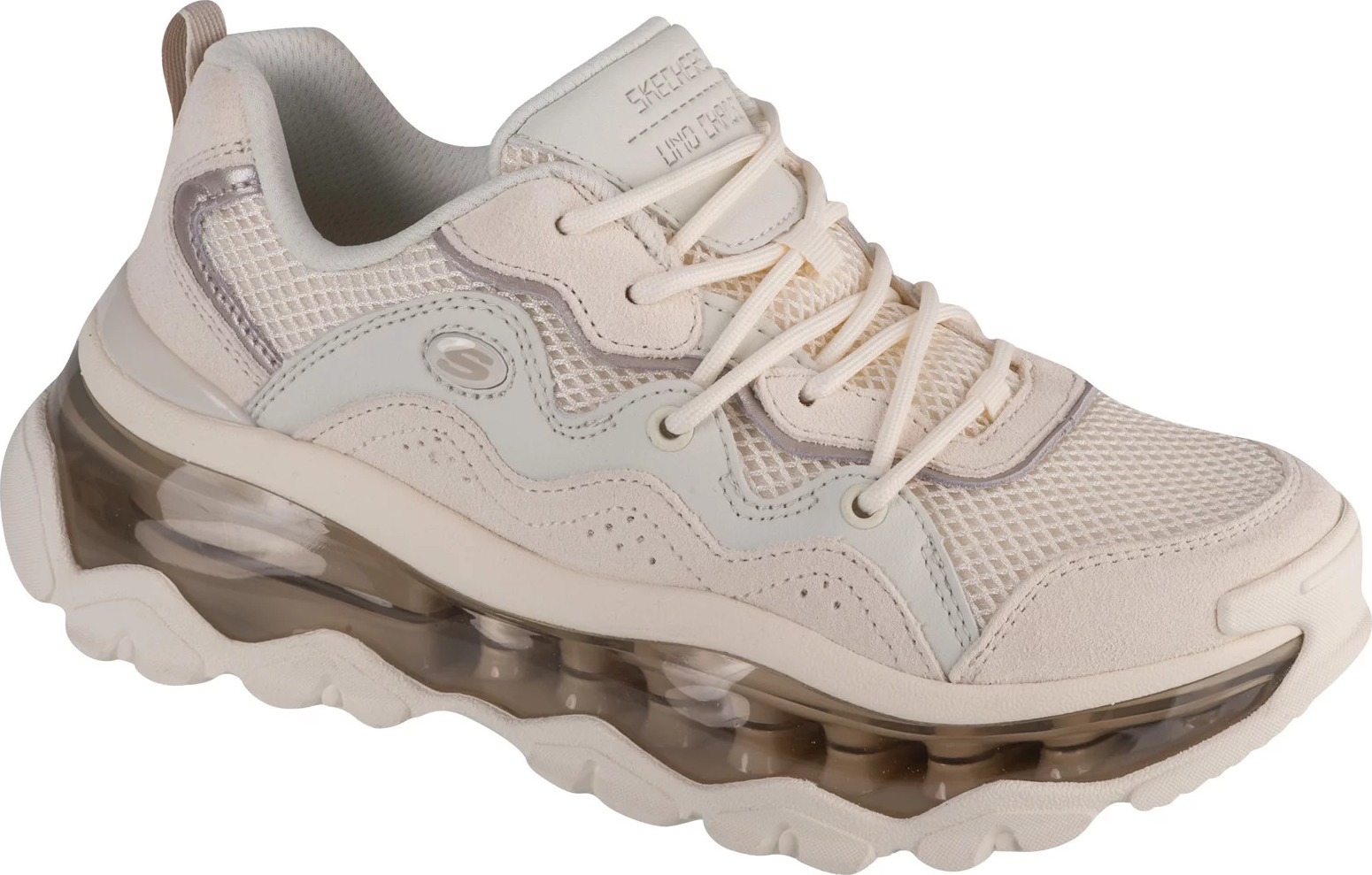 Smotanové dámske tenisky Skechers Uno Chaos 177935-WHT Veľkosť: 38